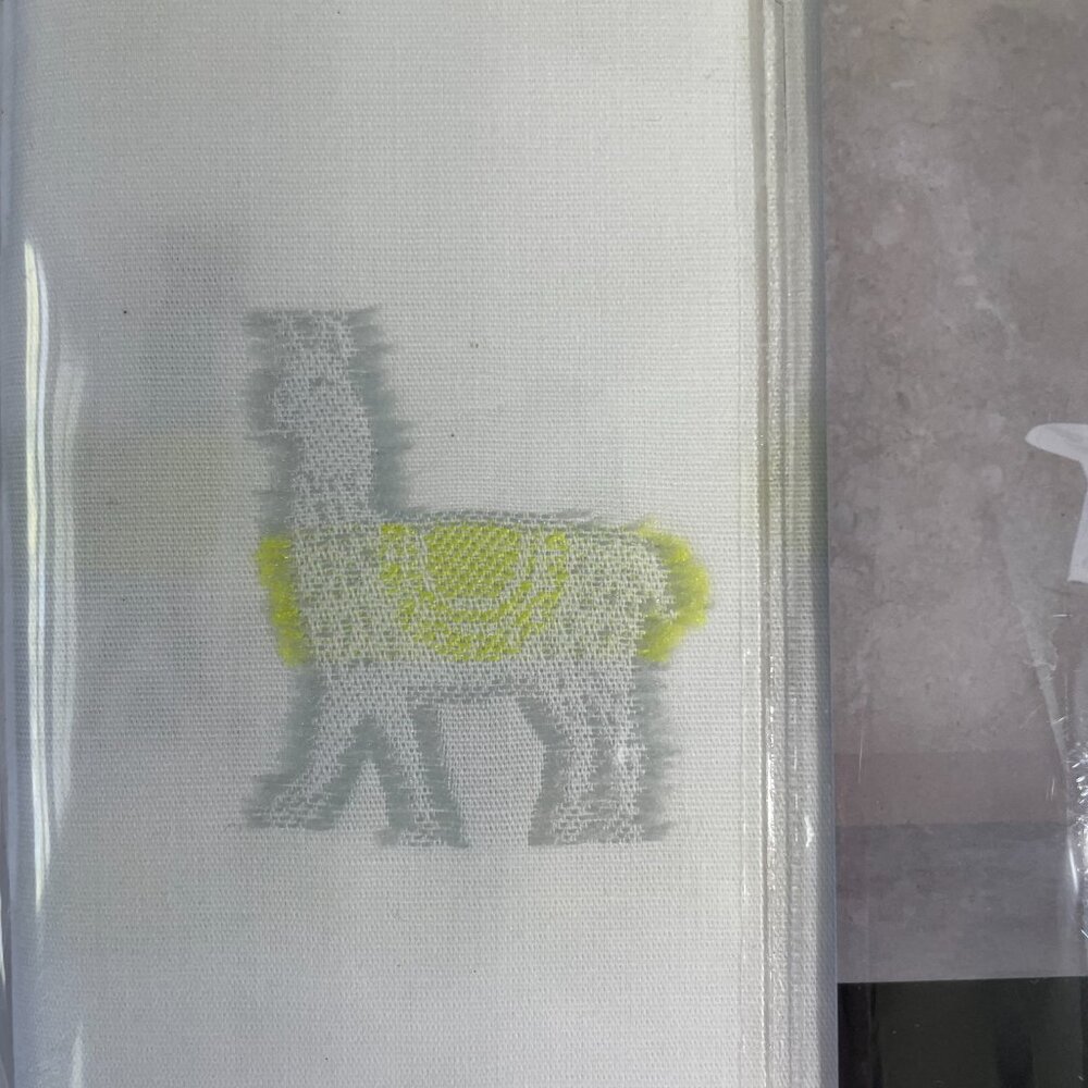 Haus + Haven Llama Fabric Shower Curtain - Picture 3 of 5